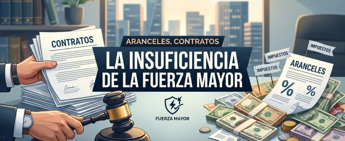 Aranceles, contratos y la insuficiencia de la fuerza mayor